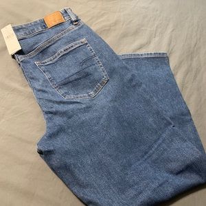 American Eagle blue mom jean